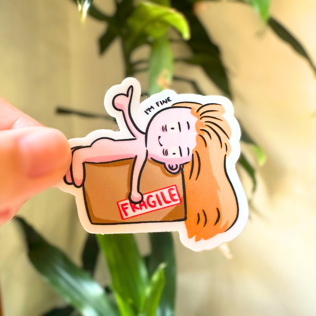"I'm Fine" Relatable Vinyl Sticker