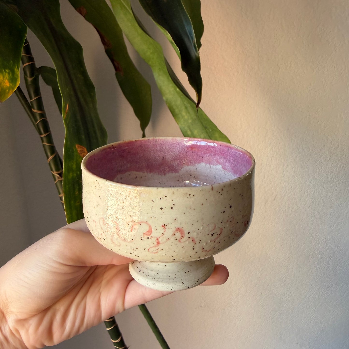Red Swirl Goblet