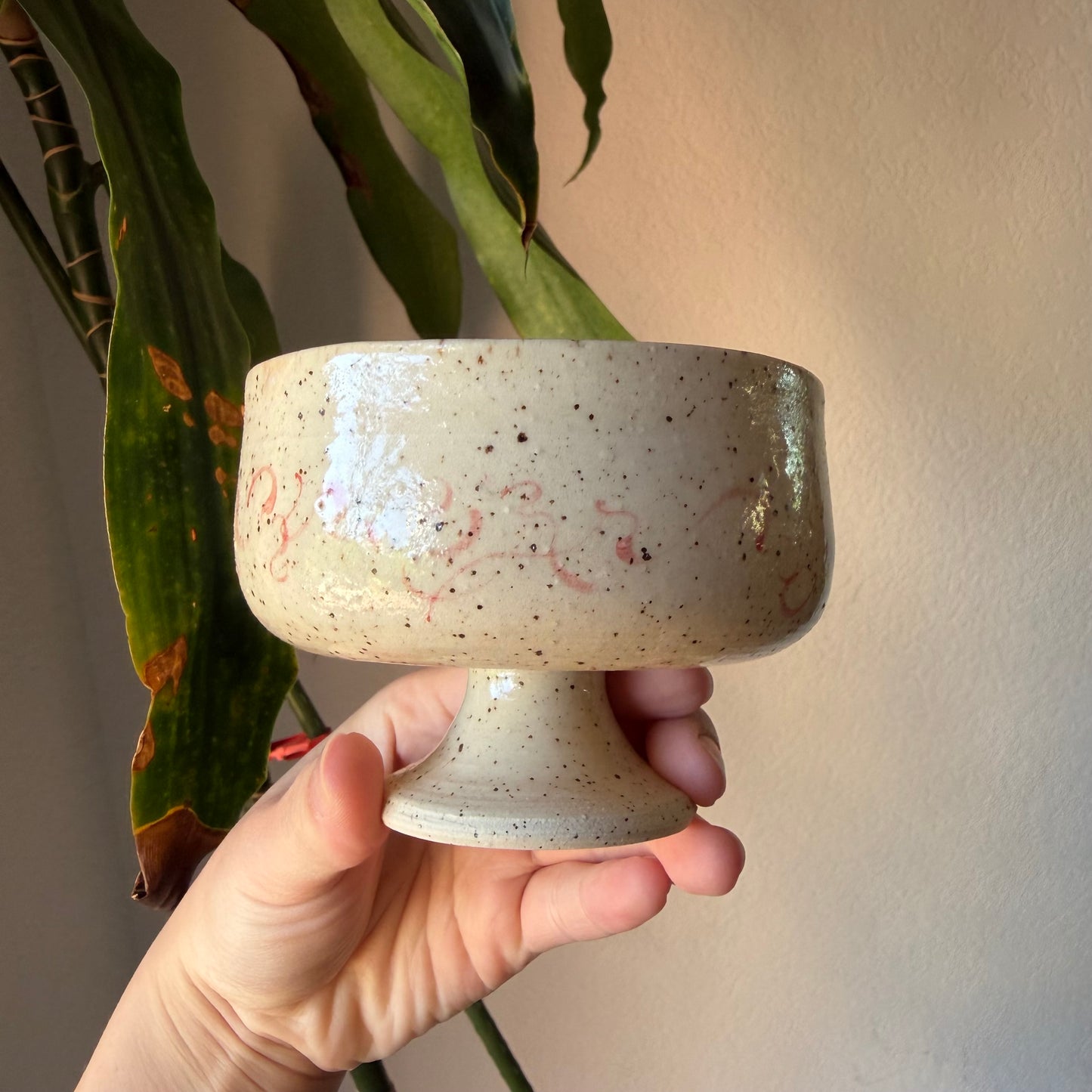 Red Swirl Goblet