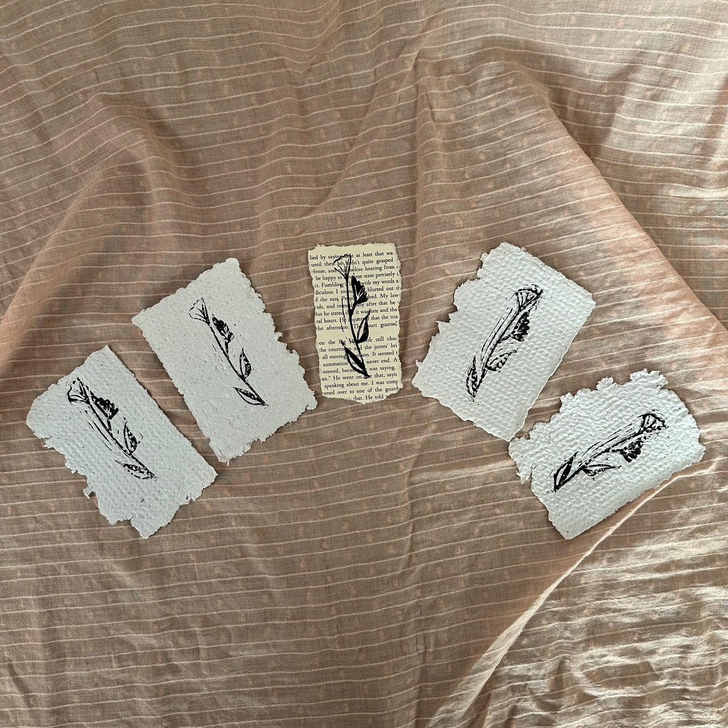 Linocut Flower Prints