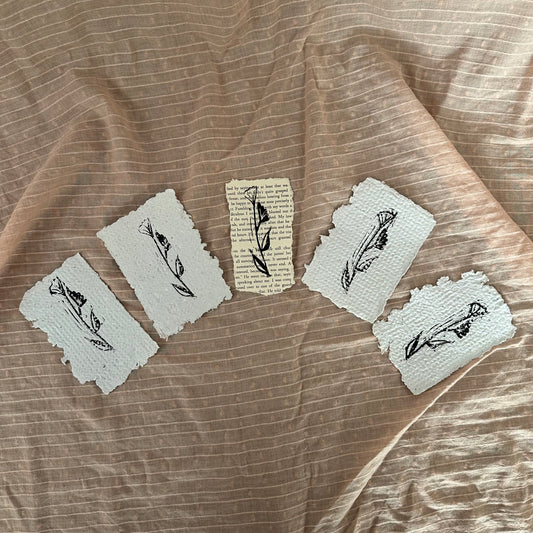 Linocut Flower Prints