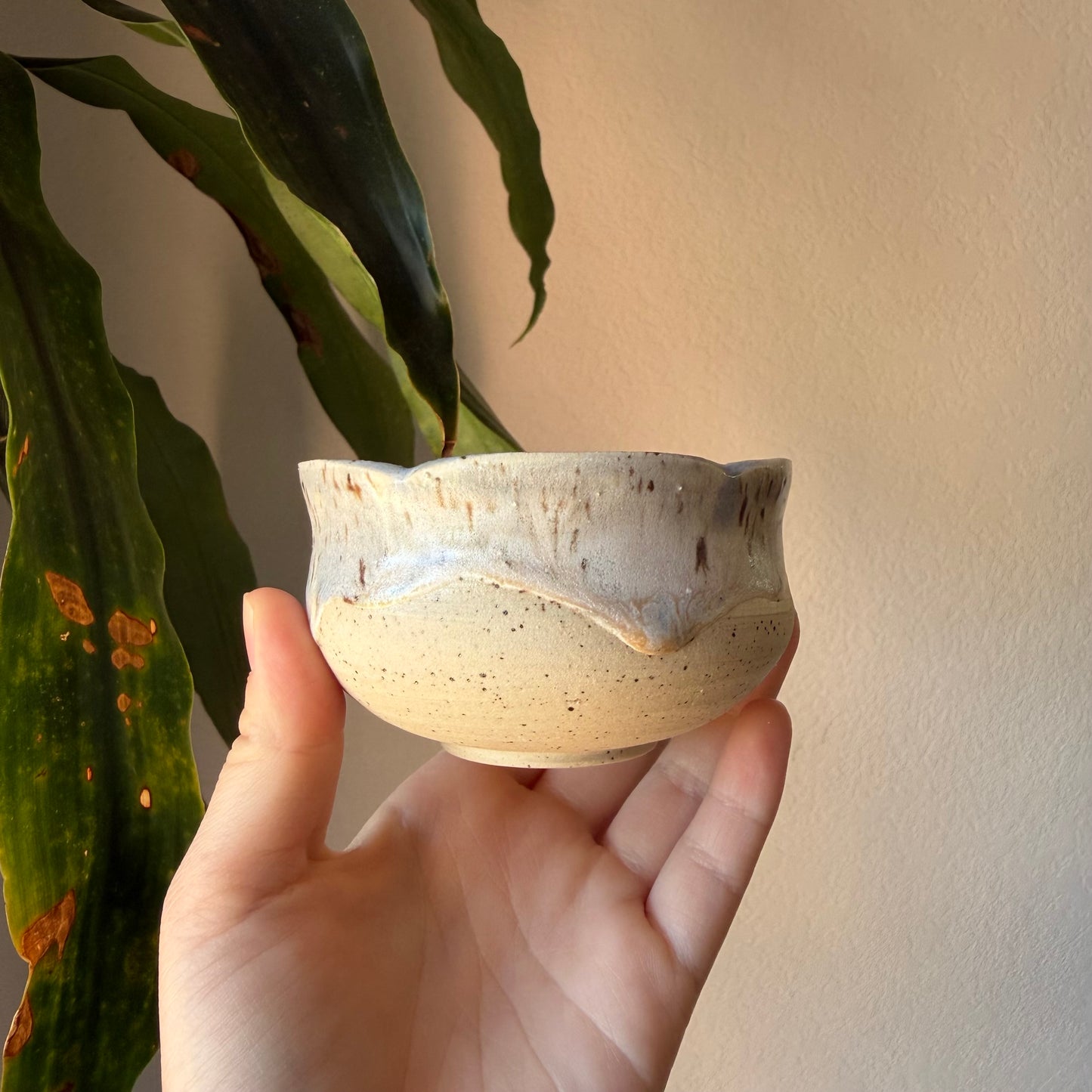 Light Denim Flower Cup