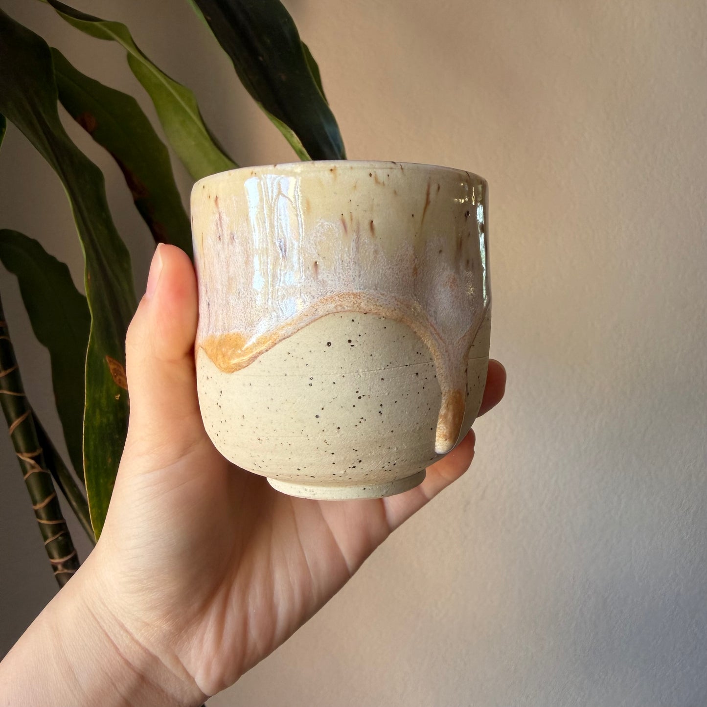 Pink Peach Drippy Cup