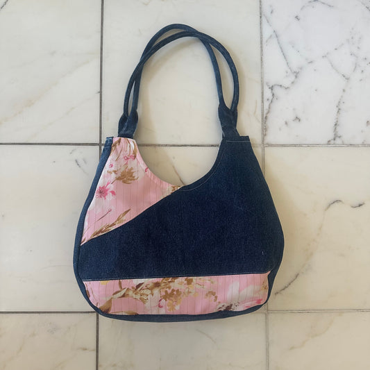 Pink Floral Qipao Bag with Tassle