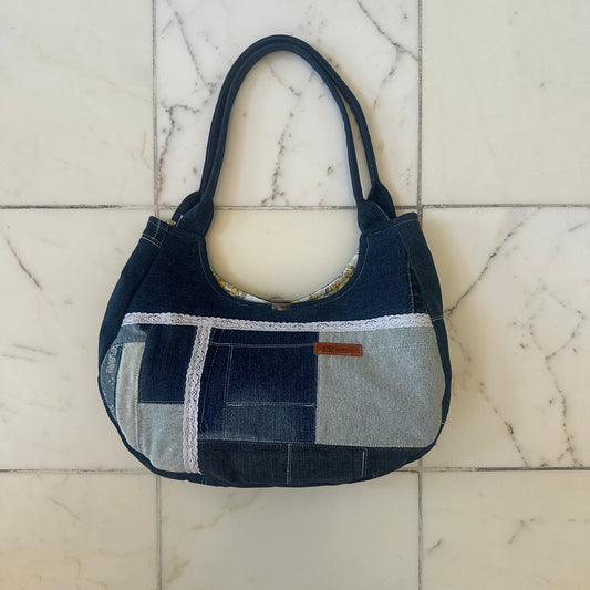 Denim Patchwork Bag