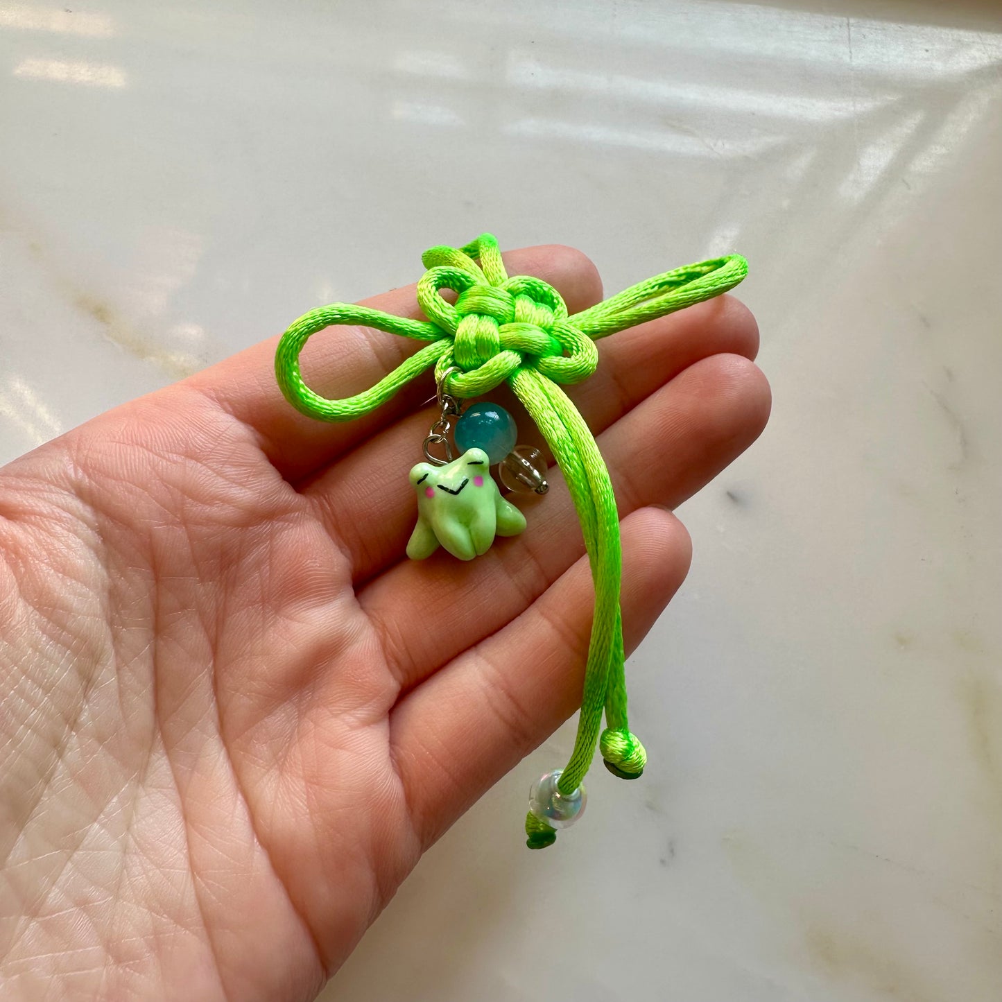 Frog Chinese Knot Keychain